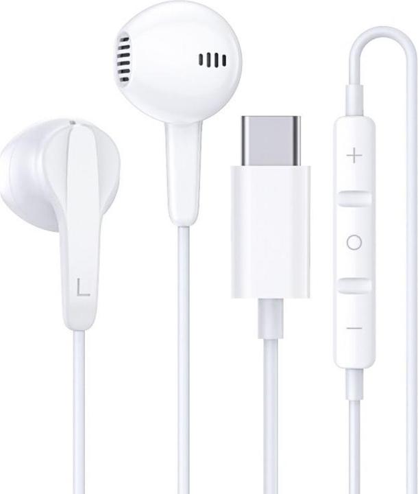 Actual product image PowerGuard USB-C Headset In-Ear Kopfhörer mit Mikrofon & Lautstärkeregler