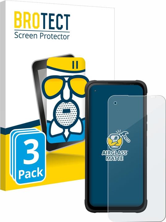 Produktbild BROTECT AirGlass Panzerglasfolie Matt (3 Stück, ZTE Blade V6)