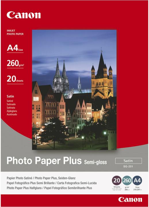Canon SG-201, Photo Paper Semi Gloss, 5 sheets (260 g/m², 10 x 15 cm, 5 x)