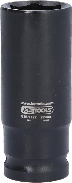 Actual product image KS Tools 1/2" power socket long (22 mm)
