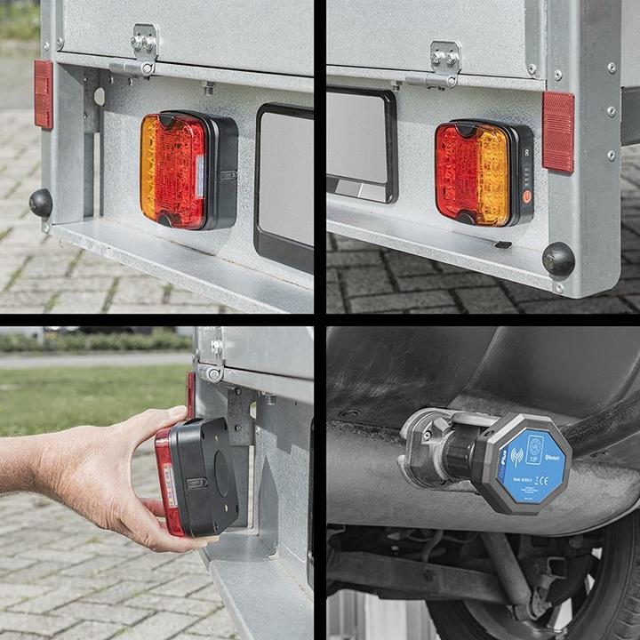 Actual product image ProPlus Taillight set LED with magnet wireless (Bluetooth) 13-pin