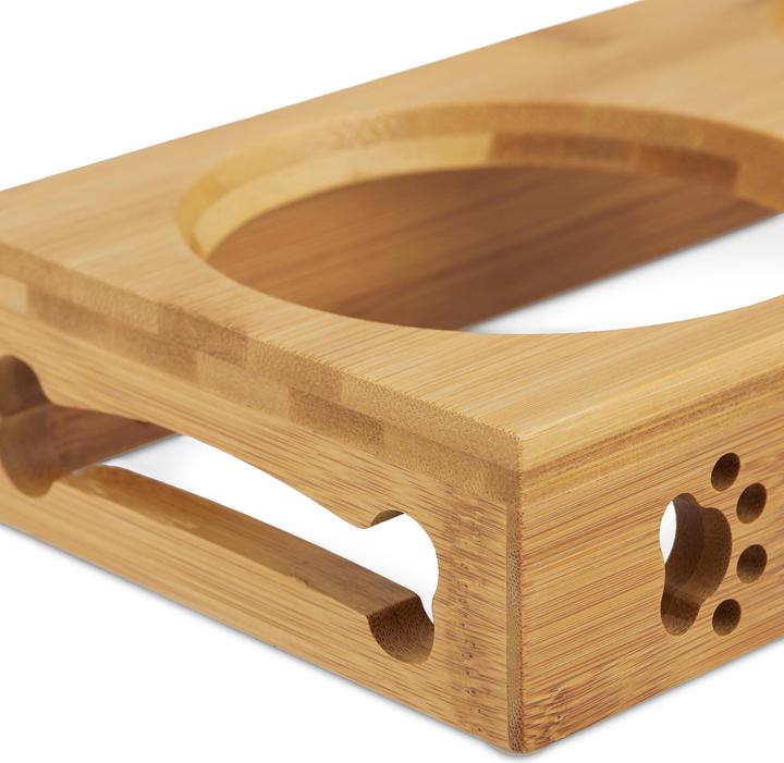 Image du produit Relaxdays Gamelle et bols, bois et céramique (0.18 l)