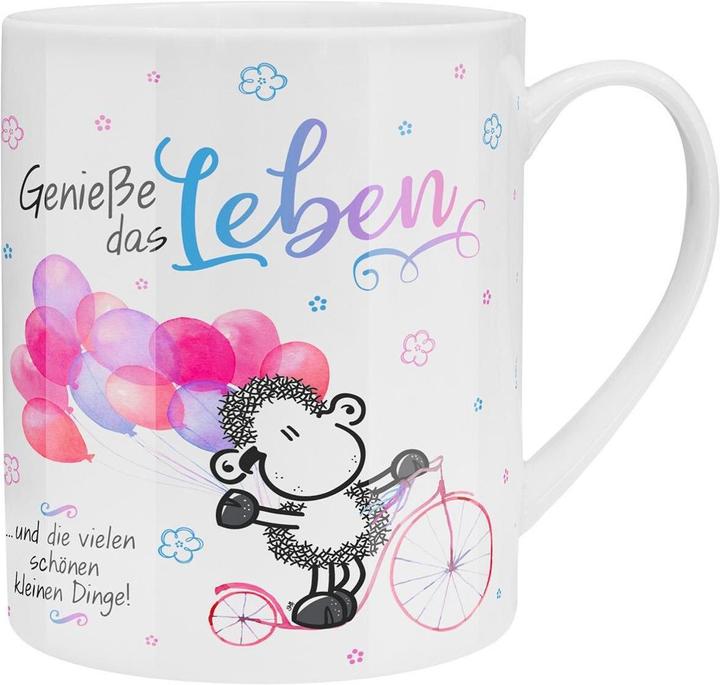 Produktbild Sheepworld Kaffeetasse Geniesse das Leben 600 ml, 1 Stück, Weiss (600 ml, 1 x)