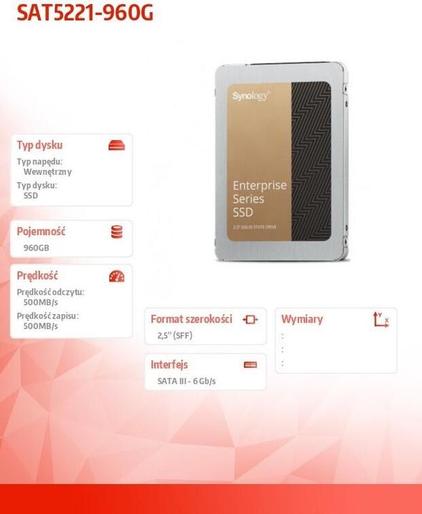 Produktbild Synology SAT5221-960G (960 GB, 2.5")