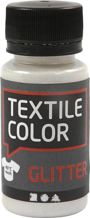 Produktbild Creativ Company Textilfarbe Transparenter Glitzer für Textilfarbe, 50 ml (Transparent, 50 ml)