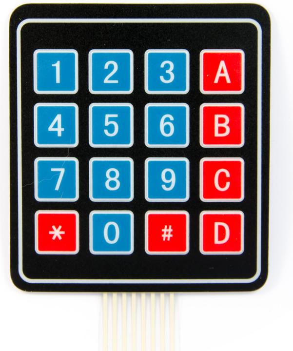 Produktbild Purecrea Folientastatur 16 Tasten / Tastenfeld 4x4 Matrix Keypad