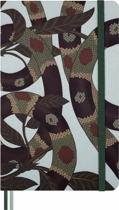 Image du produit Moleskine NB Snake Leaves-LG lin (13 x 21 cm, À rayures, Couverture rigide)