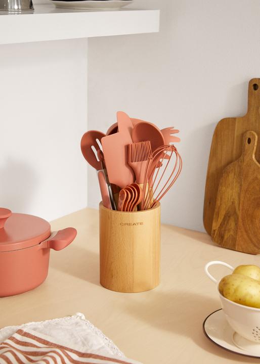 Actual product image Create Küchenutensilien-Set - Silikon und Holz