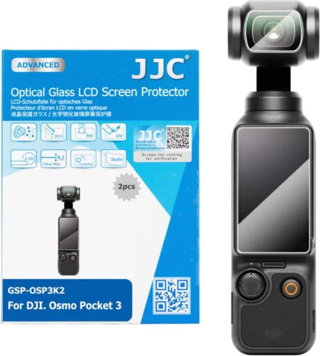 Actual product image JJC GSP OSP3K2 Optical Glass Protector (Osmo Pocket 3)
