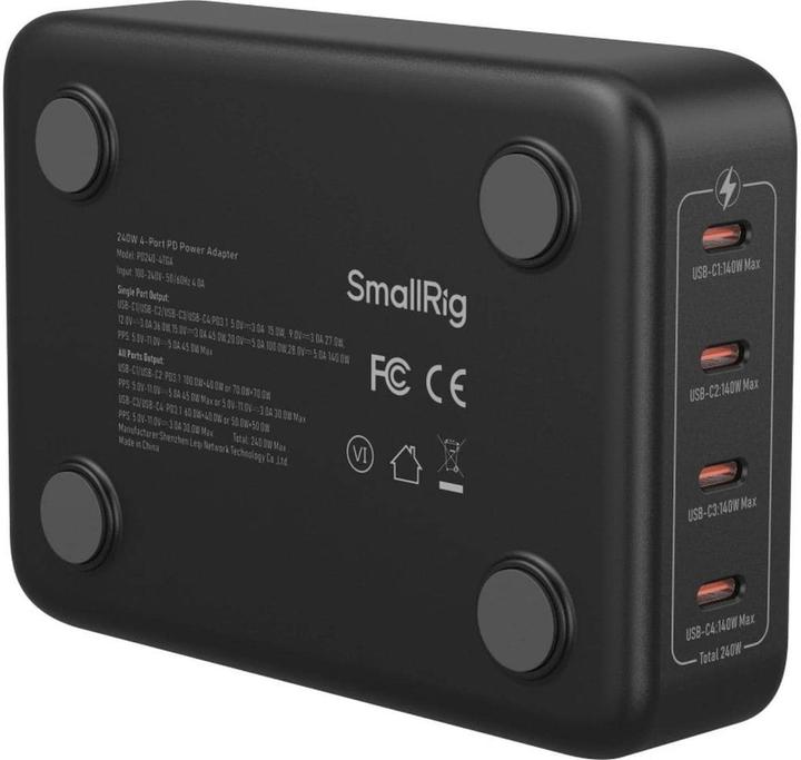 Actual product image SmallRig 240W 4-Port PD Power Adapter (EU Standard) 4752 (240 W)