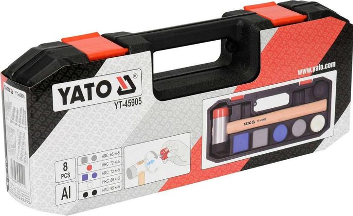 Immagine prodotto Yato Martello professionale a faccia morbida con set di teste di ricambio 8 pezzi YT-45905 (1250 g)