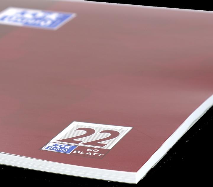 Produktbild Oxford Arbeitsblätterblock, A4, Lineatur 22 (A4, Liniert, Harter Einband)
