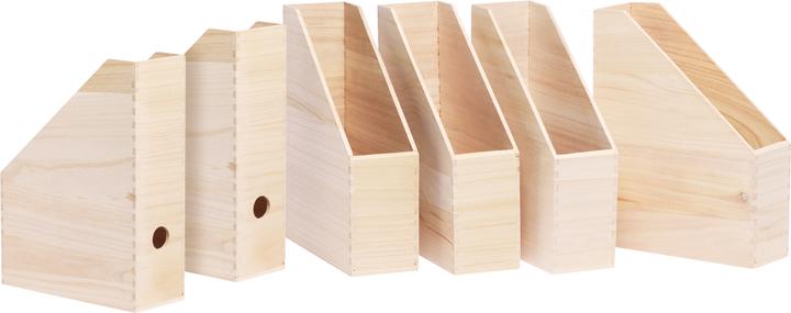 Produktbild VBS Holz-Stehsammler, 6 Stück, ca. 25x9x32 cm