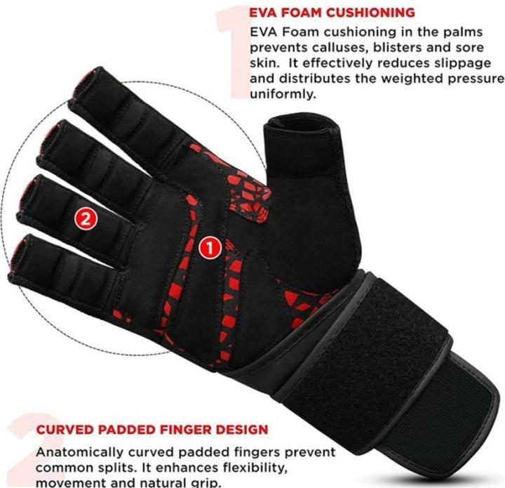 Immagine prodotto Rdx Gym Glove Micro Red/Black Plus-M (L)