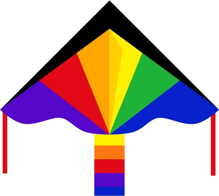 Invento Cerfs-volants Simple Flyer Arc-en-ciel