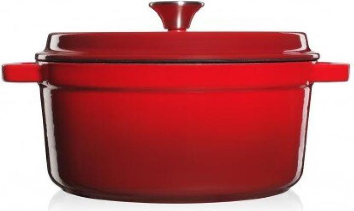 Produktbild Topf aus emailliertem Gusseisen Rot, 4,7 L (26 cm, Kochtopf, Gusseisen)