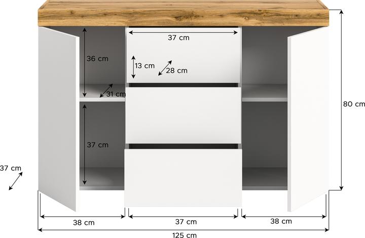 Produktbild Xonox Home Malibu (125 x 37 x 80 cm)