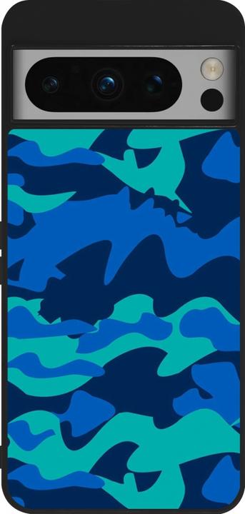 Actual product image PhoneLook Cover Silicone Black Camo Blue (Google Pixel 8 Pro)