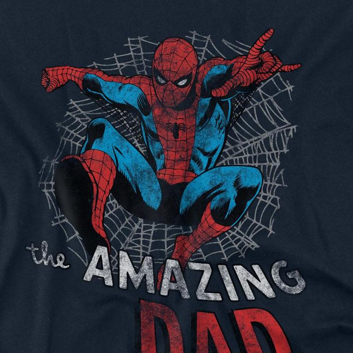 Actual product image Spiderman Unisex Adult Spider Dad Fathers Day T-Shirt (XXL)