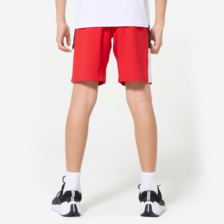 Produktbild Decathlon Shorts Sporthose Kinder atmungsaktiv - rot/weiss (6, 7, 8)