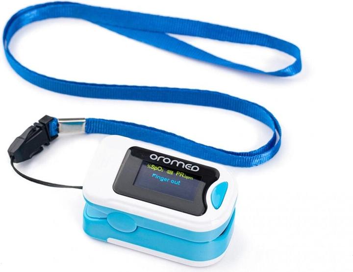 Actual product image Oromed ORO-PULSE Blue pulse oximeter