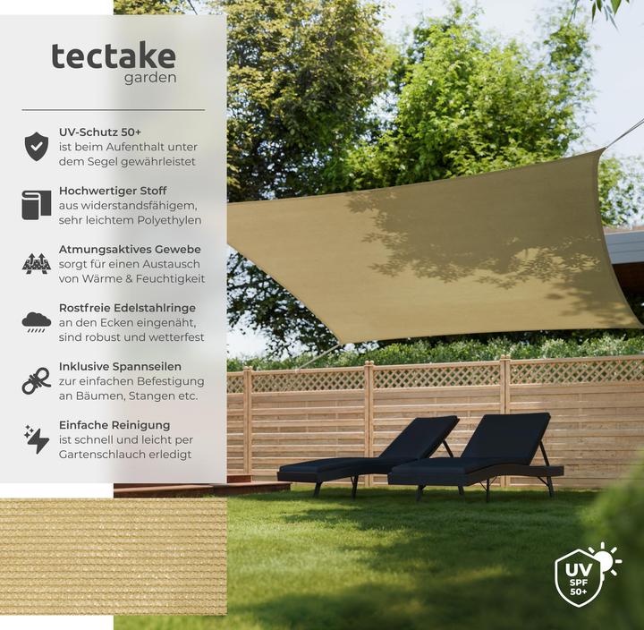 Immagine prodotto tectake Tenda da sole (300 x 300 cm)
