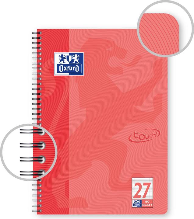 Actual product image Oxford College notepad Touch (A4+, Lined, Hardcover)