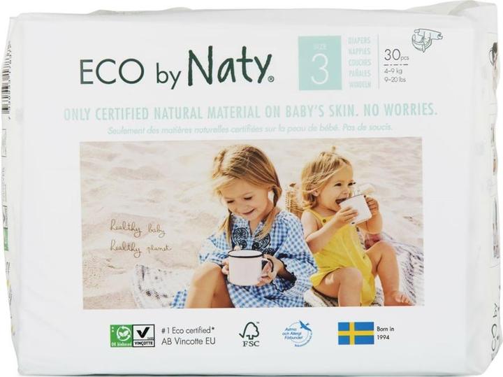 Naty Organic diaper (Size 3, Pack, 30 Piece)