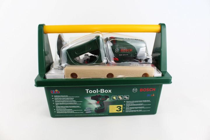 Actual product image Theo Klein Bosch Toolbox + cordless screwdriver