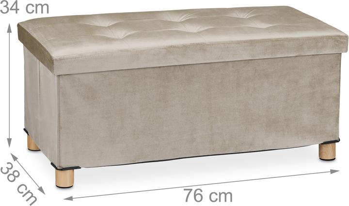Actual product image Relaxdays Chest with tray (76 cm)