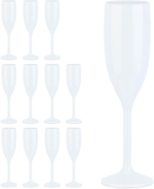 Actual product image Relaxdays 12x champagne glasses (15 cl, 12 Glasses, Champagne glasses)