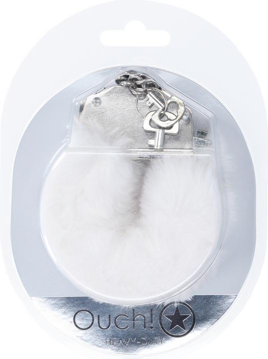 Produktbild Ouch! Heavy-duty Fluffy Handcuffs - White