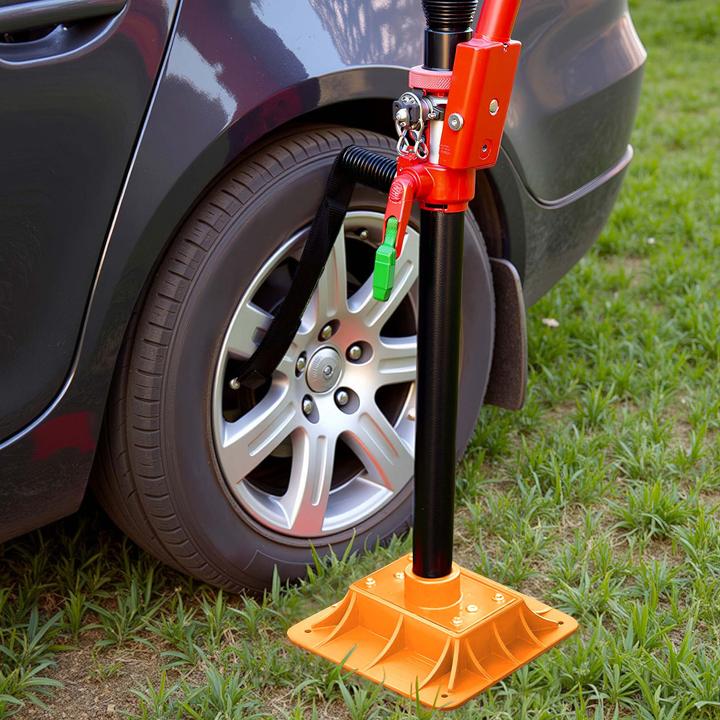 Image du produit Wiltec Embase tout-terrain cric Farm Jack 292x292mm PP Support anti-enlisement