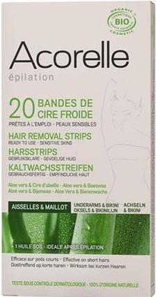 Acorelle Kaltwachsstreifen Bikinizone und Achseln (20 x)