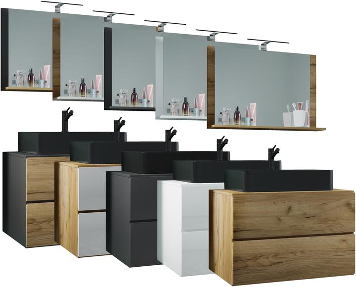 Actual product image VCM 3-piece Washbasin Bathroom Furniture Lendas 80 cm M
