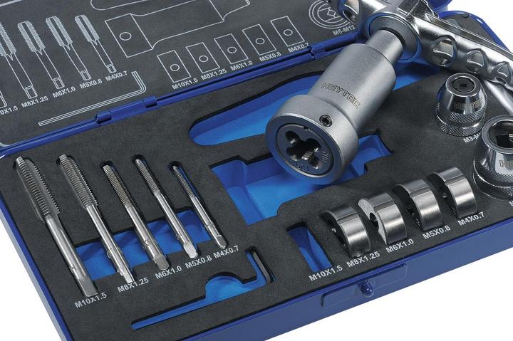 Actual product image HEYTEC Thread cutting set 16 pcs.
