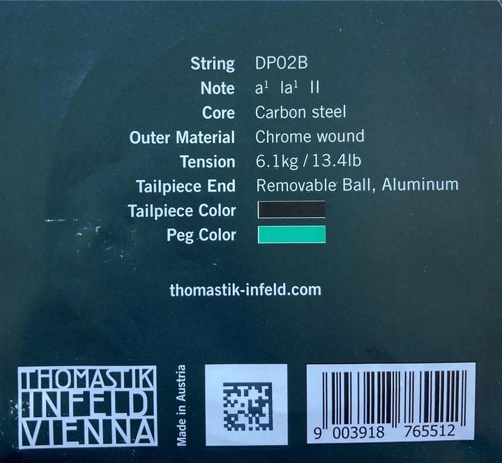 Actual product image Thomastik Dominant Pro DP02B (1 x, violin, 0.02")