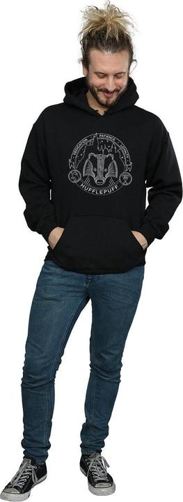 Actual product image Mens Hufflepuff Seal Hoodie (XL)