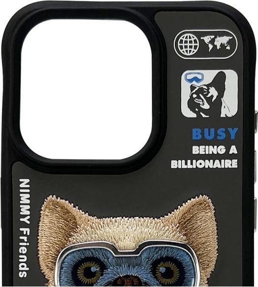 Productafbeelding Audi Nimmy case iPhone 15 Pro Max 6.7" black Cool&Cute 2.0 Dog (Apple iPhone 15 Pro Max)