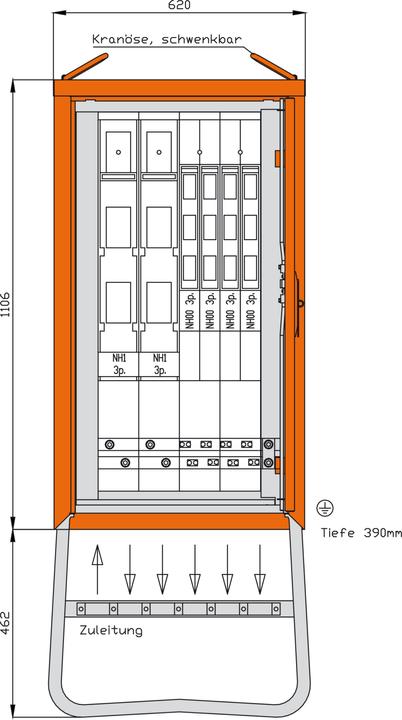Actual product image Walther Werke WAL WGV0072 Group distributor 173 kVA (Terminal strips)