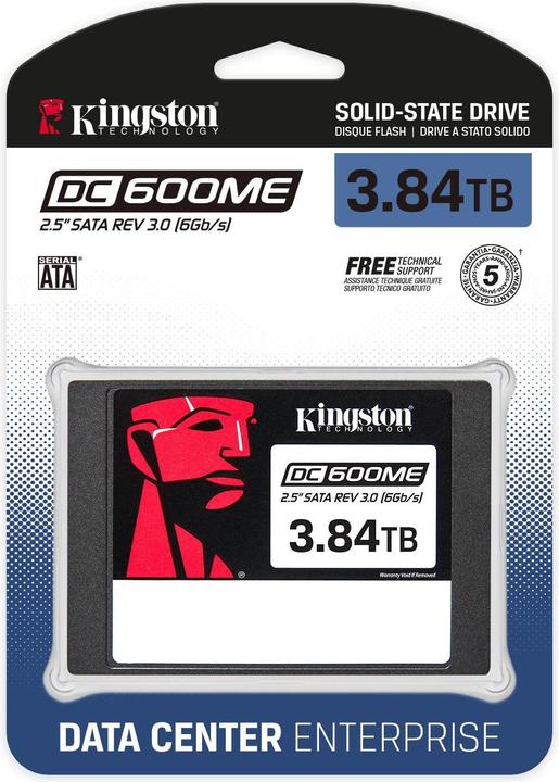 Actual product image Kingston SSD 3.8TB 2.5" (6.4cm) SATAIII DC600ME (3840 GB, 2.5")