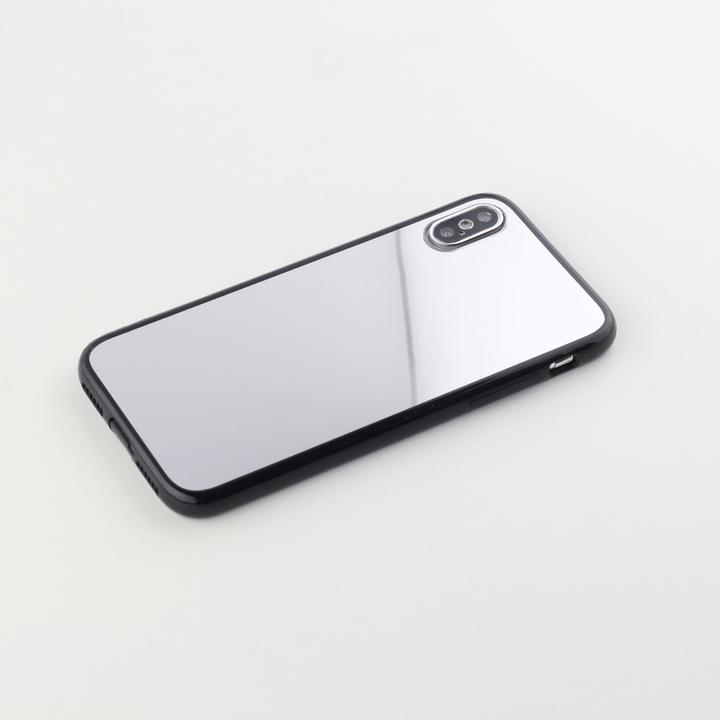 Actual product image PhoneLook Cover mirror with black silicone edges (Apple iPhone XS Max)
