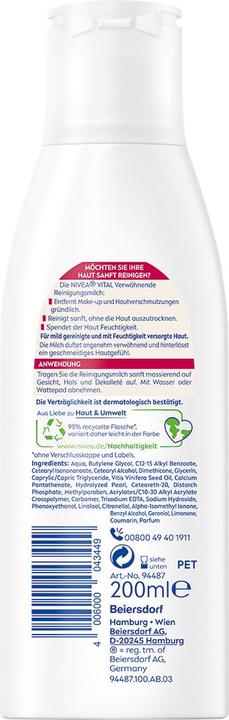 Produktbild NIVEA Vital Reinigungsmilch Fl 200 ml (Reinigungsmilch, 200 ml)
