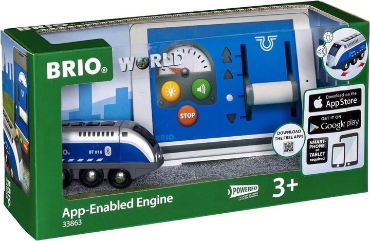 Produktbild Brio Batterielok Blauer Oskar APP