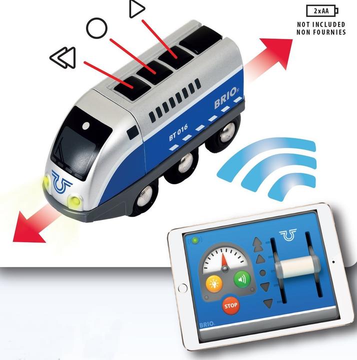 Produktbild Brio Batterielok Blauer Oskar APP