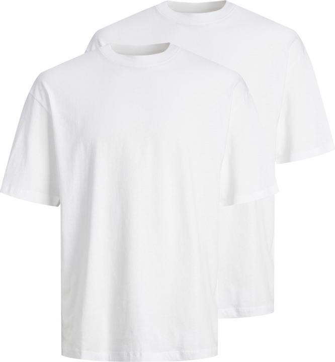Jack & Jones 2er-pack Einfarbig Rundhals T-shirt T-shirt