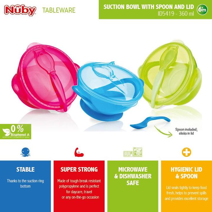 Actual product image Nuby Porridge bowl