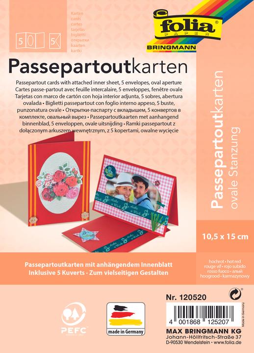 Produktbild Folia Passepartouts 220g/m², oval (5 Stk.)