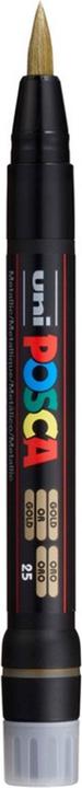 Actual product image Posca Brush tip marker (Gold, 10 mm, 1 x)