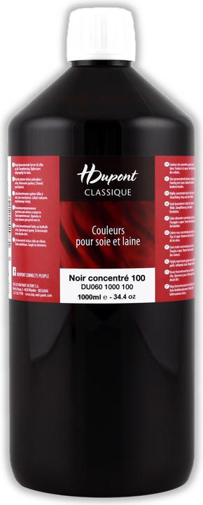 Produktbild H Dupont Seidenmalfarbe Classique (Schwarz, 1000 ml)